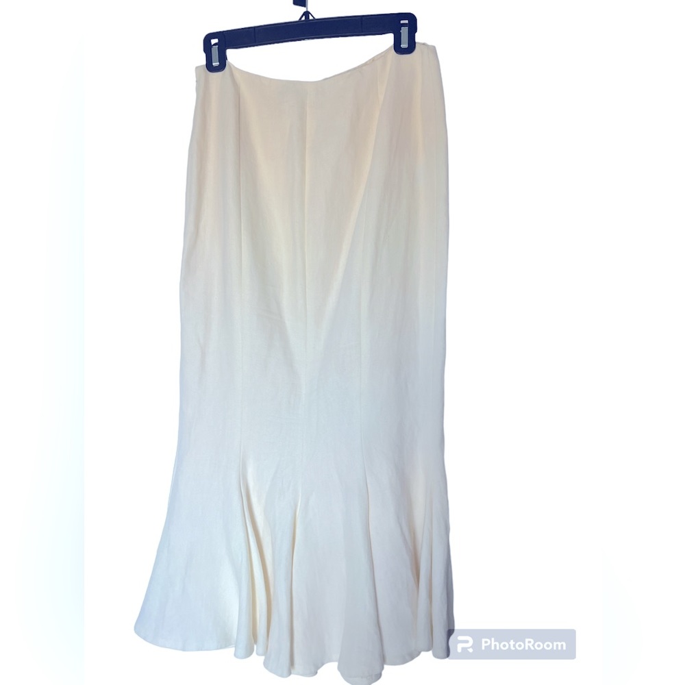 Ralph Lauren Cream Midi Skirt - Picture 3 of 6